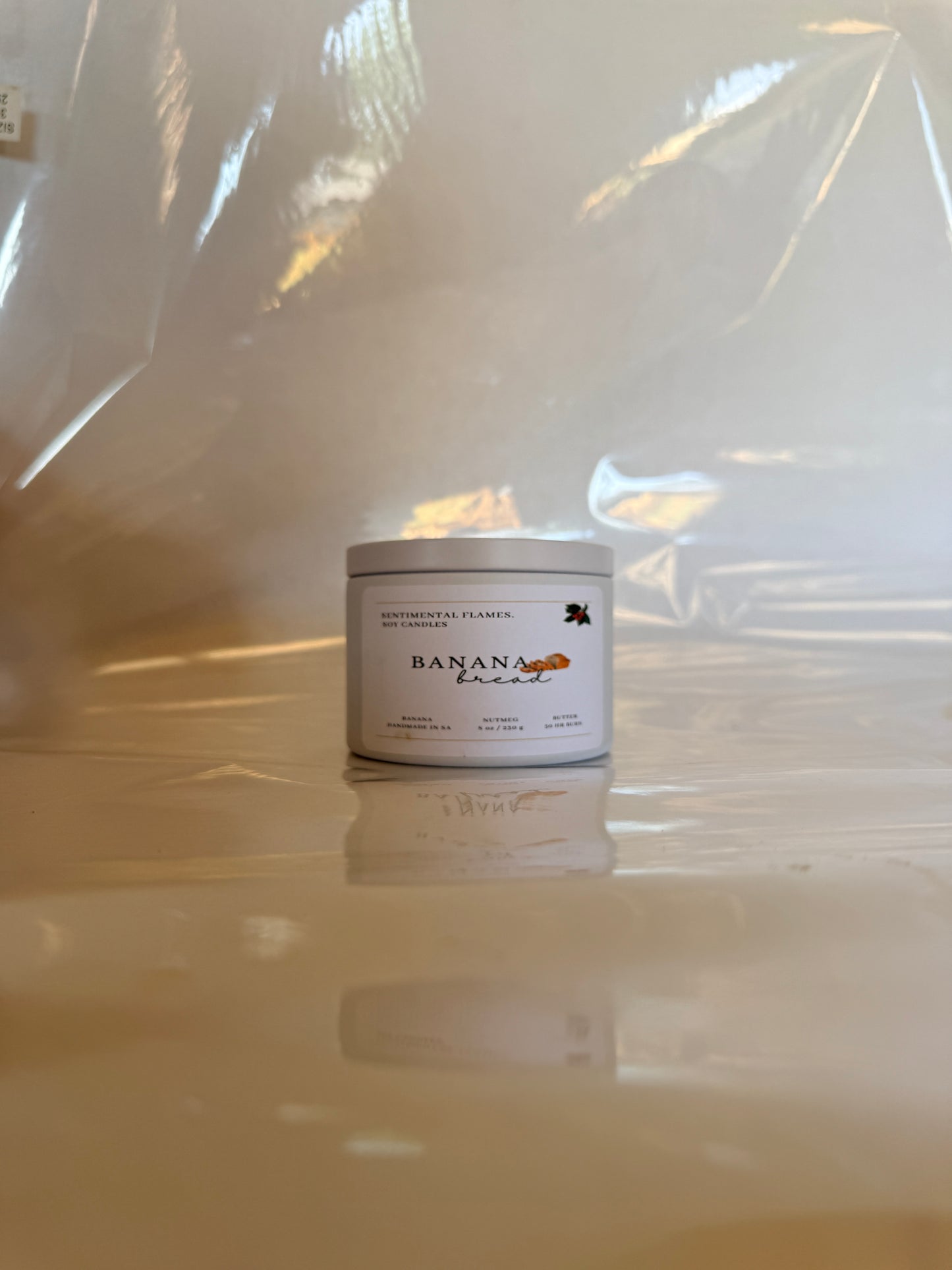 Limited Edition Christmas Banana Bread 6oz Tin.