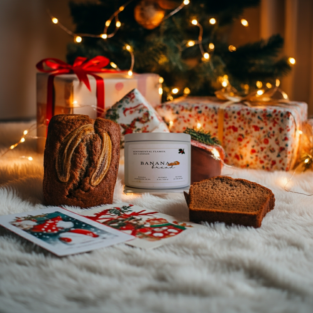 Limited Edition Christmas Banana Bread 6oz Tin.